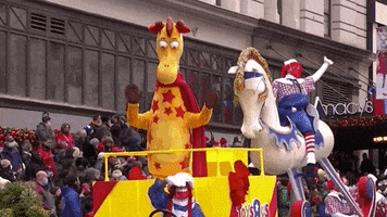 Macys Parade Giraffe GIF by The 95th Macy’s Thanksgiving Day Parade