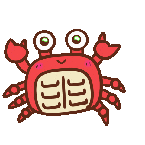 Crab カニ Sticker