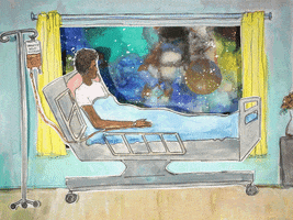 izzykayu illustration space hospital GIF