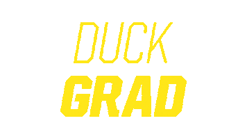 U Of O Commencement Sticker by University of Oregon