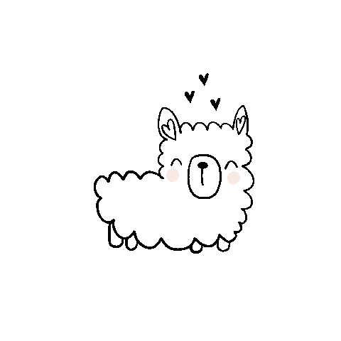 Happy Alpaca Sticker