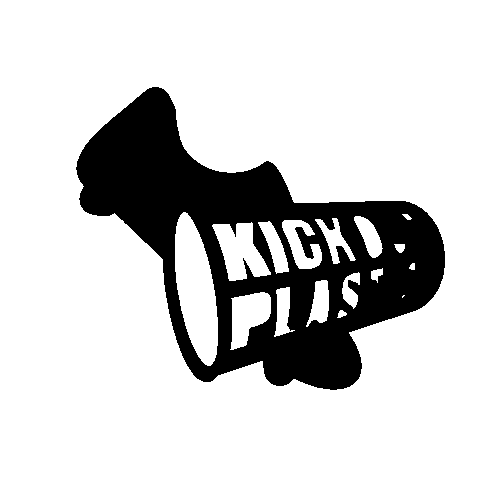 Kick Out Plastic Sticker