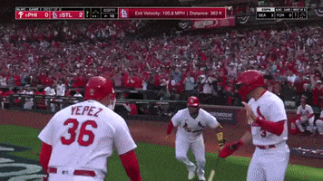 High Five St Louis Cardinals GIF by MLB
