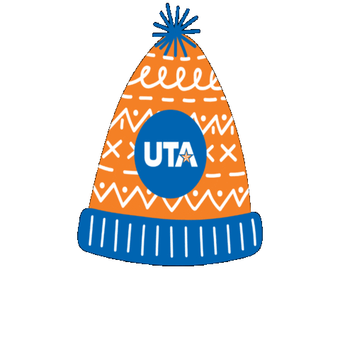 Winter Hat Sticker by UT Arlington