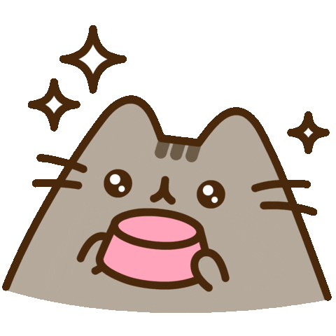 Hungry Cat Sticker by Pusheen