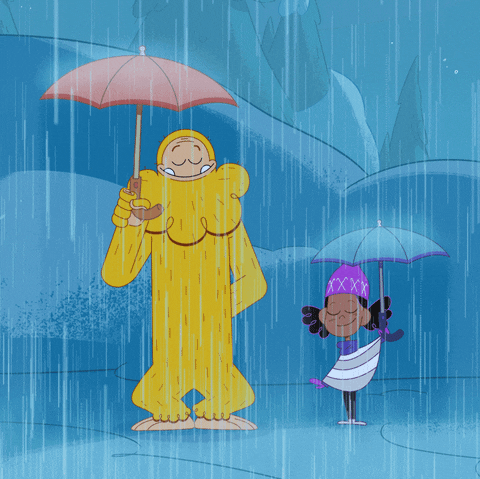 Rain Weather GIF by The Unstoppable Yellow Yeti