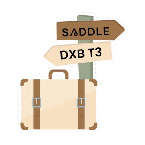 Terminal 3 Dxb Sticker by Saddle Cafe