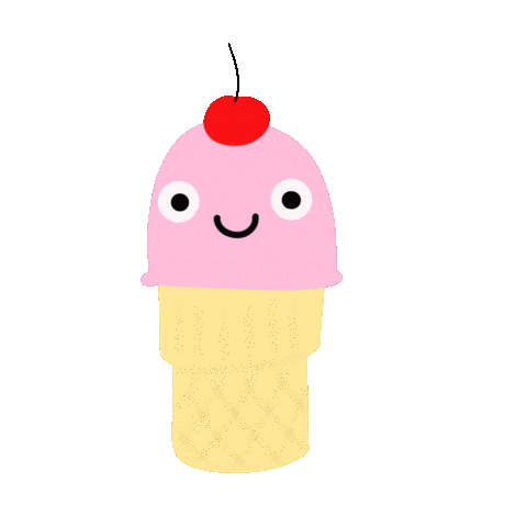 Happy Ice Cream Sticker
