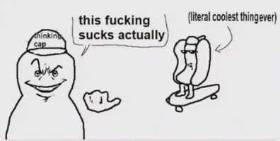 Thinking Sucks GIF