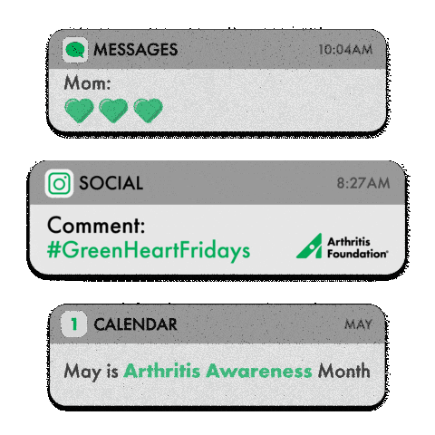 Text May Sticker by Arthritis Foundation
