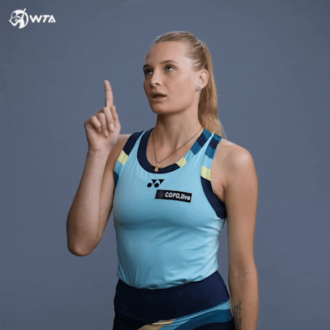 Point Up Dayana Yastremska GIF by WTA