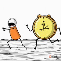 Time Running GIF by Drawify