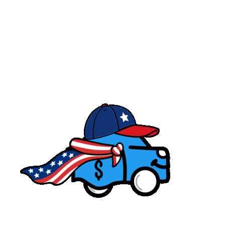 Independence Day Car Sticker by Wheelzy