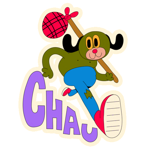 Good Bye Chau Sticker by Francisco Negrello
