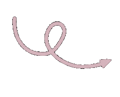 Pink Arrow Sticker by By Lilla
