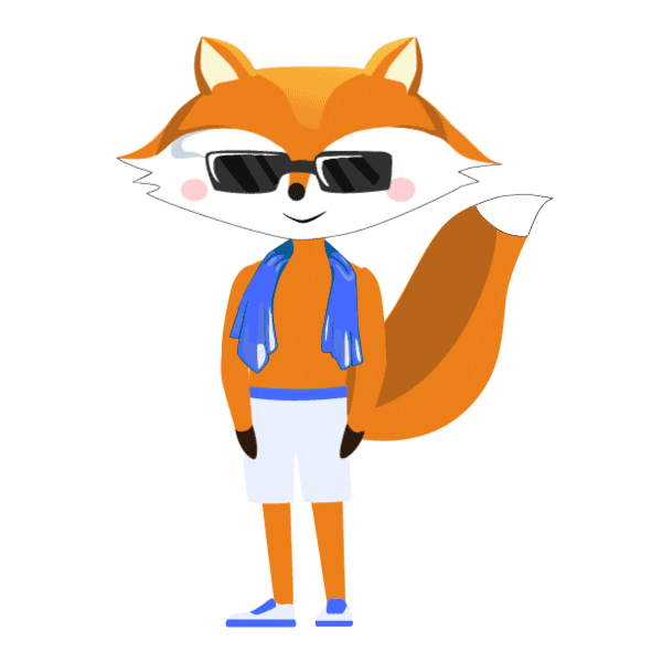 Summer Fox Sticker by Nedlis Company