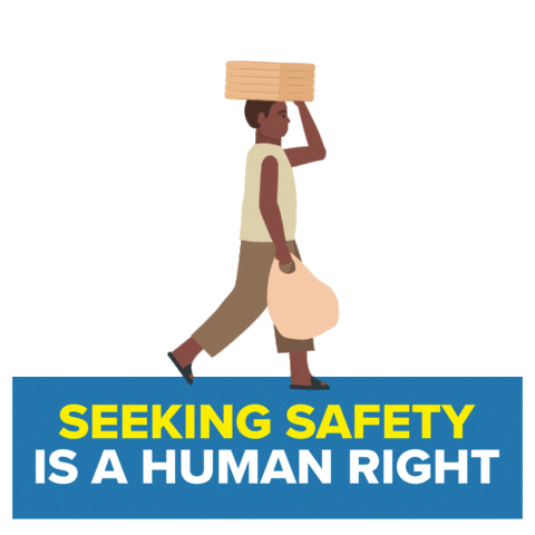 Human Rights Animation Sticker by UNHCR, the UN Refugee Agency