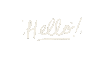 White Letters Hello Sticker