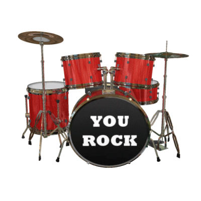You Rock Drum Kit GIF