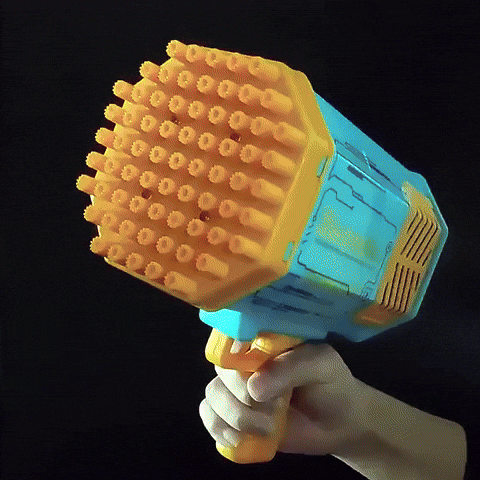 Bubble Machine Gun 69 Holes with Colorful Lights Pink - VSell24