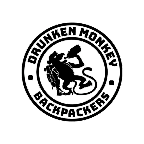 Drunken Monkey Hostel Sticker