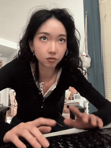 Working Beautiful Girl GIF