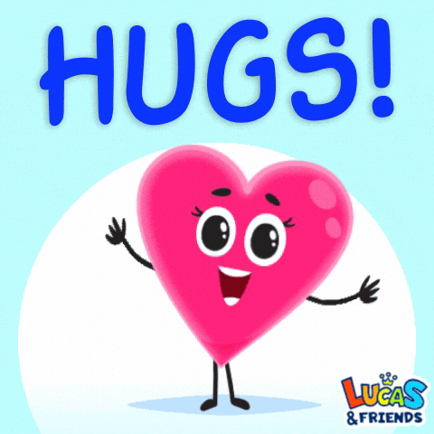 I Love You Hug GIF by Lucas and Friends by RV AppStudios