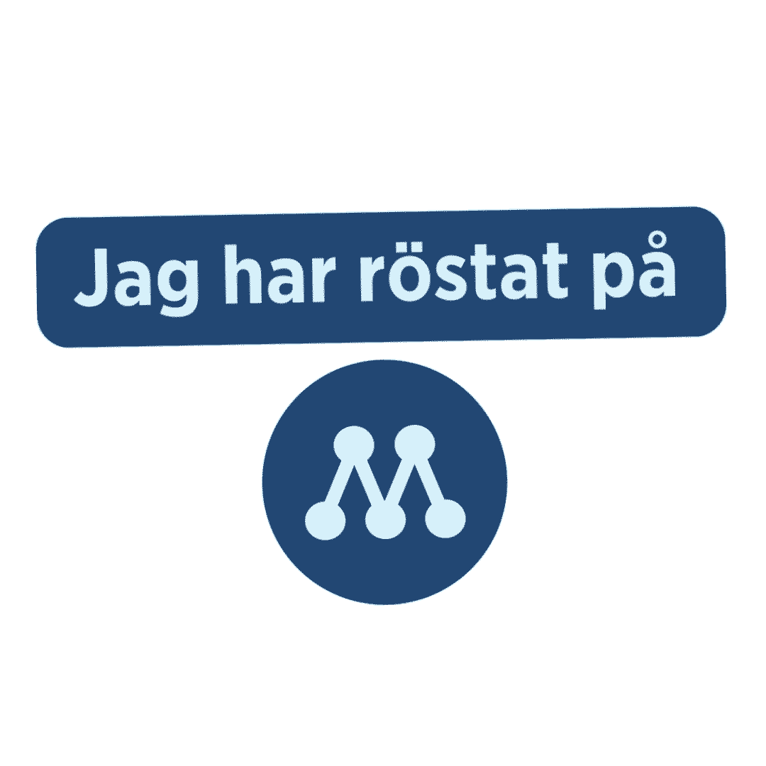 Rosta Riksdagen Sticker by Moderata Ungdomsförbundet