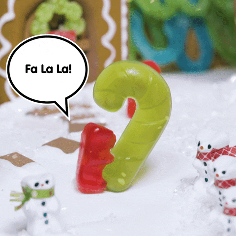 Candy Cane Christmas GIF by HARIBO