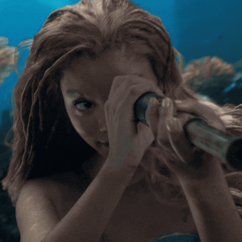 Looking The Little Mermaid GIF by Freeform
