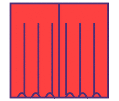 Curtain Ta Da Sticker by Modular