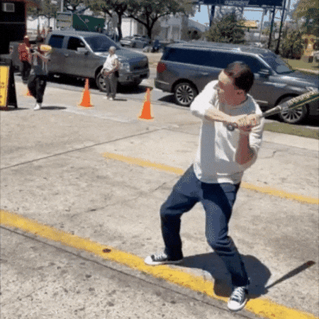 Baseball Swing GIF by Church's Chicken