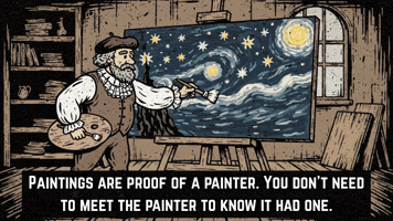 The Starry Night Artist GIF