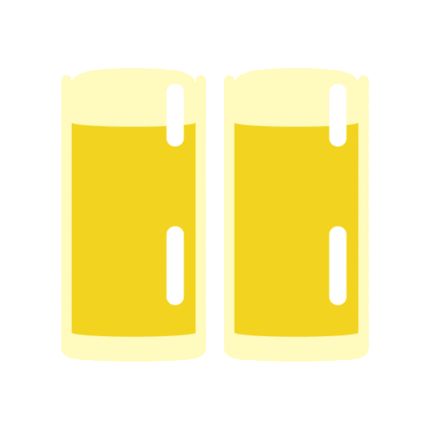 Beer Drink Sticker by Romain Digue for iOS & Android | GIPHY