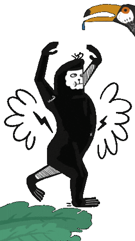 Monkeywalk Sticker