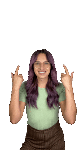 Pointing Up Sticker by Leni Bolt