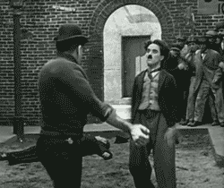 charlie chaplin dodging those punches GIF by Maudit