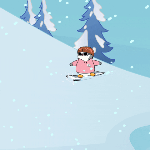 Lets Go Snow GIF by Pudgy Penguins