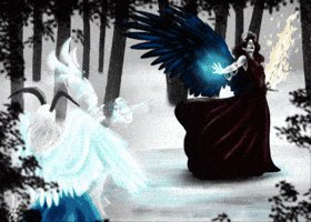 Book Character Fight GIF