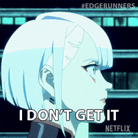 Netflix I Dont Understand GIF by Cyberpunk: Edgerunners