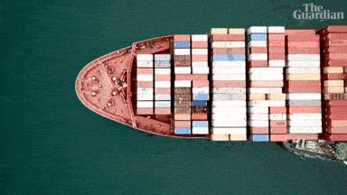 Ship Shipping GIF by The Guardian
