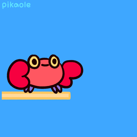Crab カニ GIF by pikaole