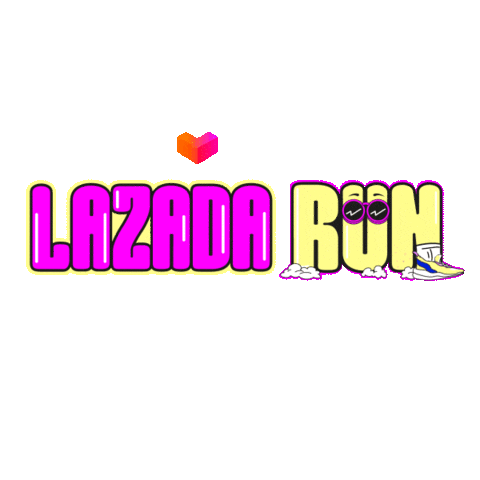 Run Marathon Sticker by Lazada