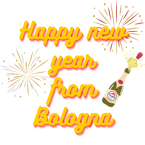 Happy New Year Bologna Sticker by Nosadillo Hostel