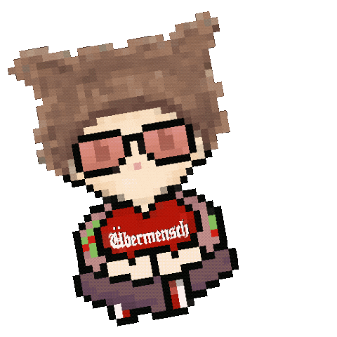 Pixel Love Sticker