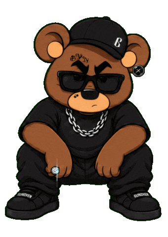 Bear Hiphop Sticker by Gunoven