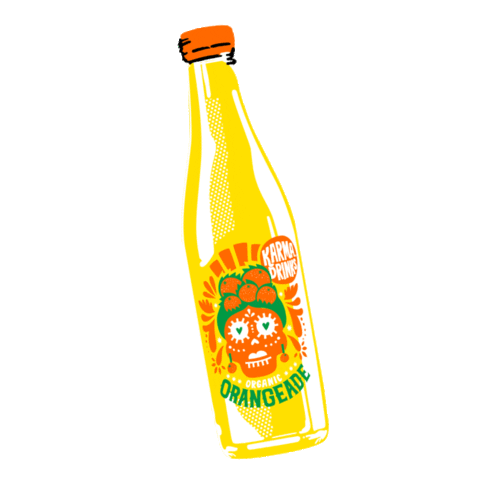 Bottle Orangeade Sticker by Karma Cola