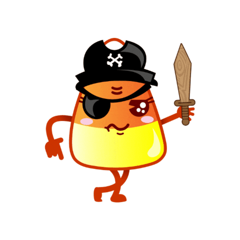 Candy Corn Dance Sticker by Pixel Parade App