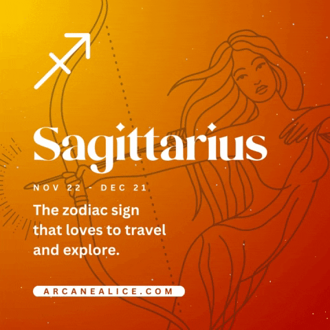 ArcaneAlice astrology zodiac horoscope sagittarius GIF