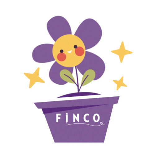 Smiley Flower Sticker by FINCO